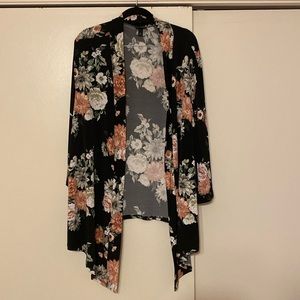 Torrid Black Floral Layering Piece